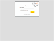 Tablet Screenshot of login.sitewit.com